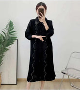 Luxury Plissé Oversized Dress